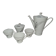Cafetière porcelaine de Sologne et tasses