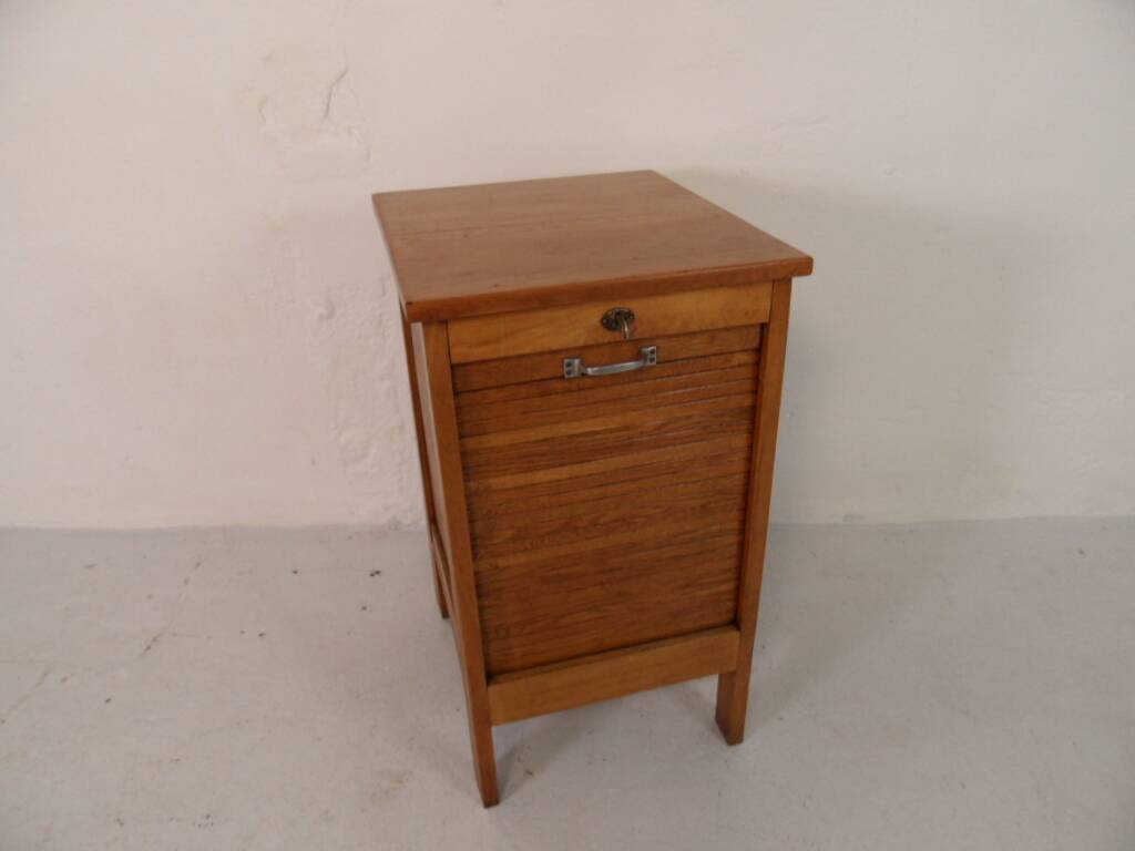 Vintage filing cabinet with roller shutter