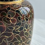 Cloisonne enamel vase
