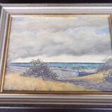 Painting a seaside view