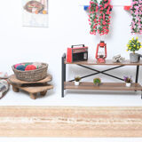 2x9 narrow vintage runner rug, 282x70cm