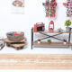 2x9 narrow vintage runner rug, 282x70cm