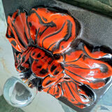 Ceramic flower wall sconce, vintage ceiling light, antique lamp