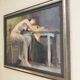 Original French figurative painting from the 70s signed Marais