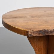 Table murale en bois massif, Alpes françaises, vers 1970