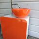 Bathroom furniture and its vintage basin