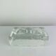 Vintage moulded glass "ice cube" catchall or ashtray
