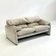 Cassina Maralunga 2-seater sofa by Vico Magistretti off-white with subtle pattern