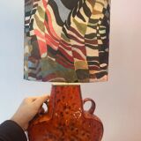 Wireless table lamp – a unique upcycled piece from the 1970s in ceramic.