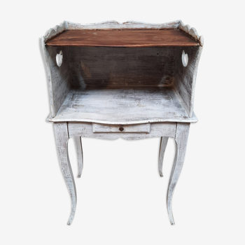 Louis XV-style painted bedside