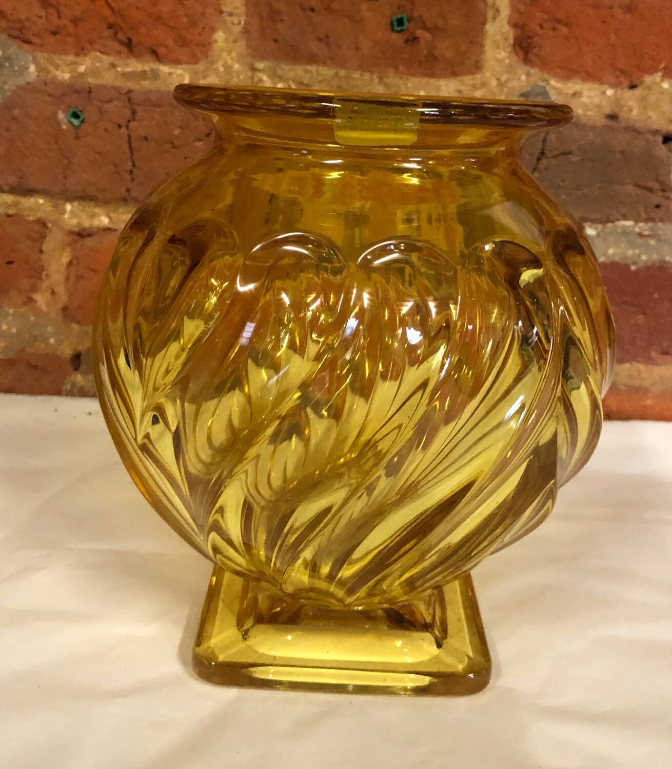 Art Deco crystal vase