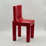 Vintage Red Kartell Child Chair by Sapper & Zanuso, Playful 1960s Italian D
