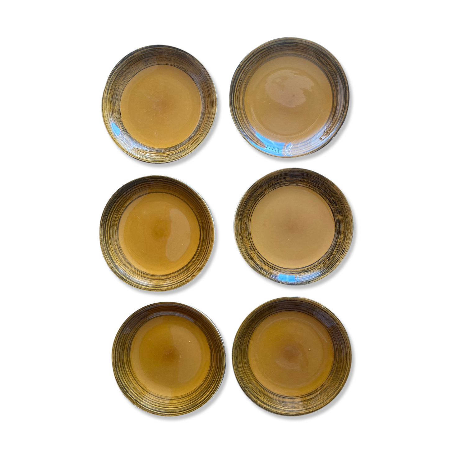 Lot De 6 Assiettes Plates SALINS BM - Service Sermaize En Terre De Fer - Occasion