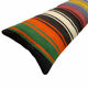 16"X 48" Bedding Kilim Pillow, Oversize Cushion Cover, Long Bolster Kilim Pillow Cover, 120x40 Cm