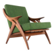 De Ster "Knoop" - armchair 'Glane' mid century modern Dutch Design in teak