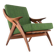 De Ster "Knoop" - armchair 'Glane' mid century modern Dutch Design in teak
