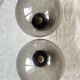 Plafonniers vintage globes en verre fumé