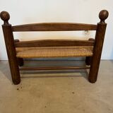 Turned wood bench