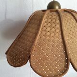 Rattan flower hanging 60s