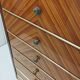 Semainier vintage en bois laqué commode chiffonnier meuble rangement