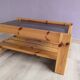 Solid pine coffee table dlg regain 70s vintage