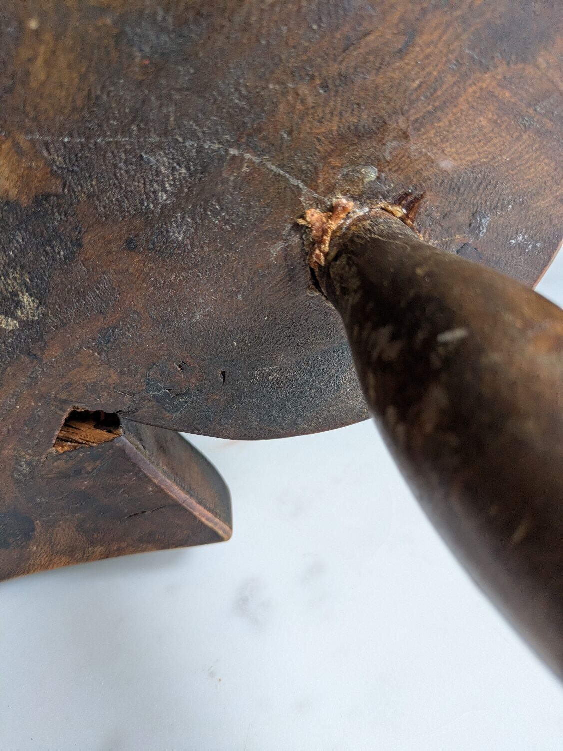 Brutalist tripod stools