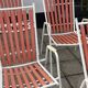 4 mid century modern garden chairs