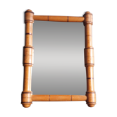 Miroir cadre bois tourné 19,5 x 14