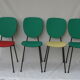 Lot de 4 chaises, années 70