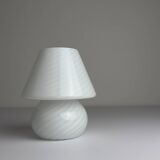 Lampe de table en verre Murano tourbillonnant, années 1970