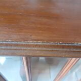 Half moon, oak, bevelled glasses