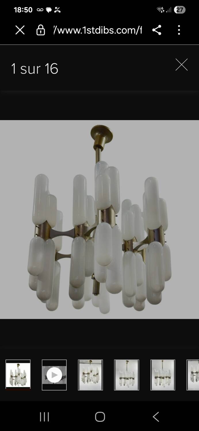 Lustre Torpedo by Carlo Nason for Mazzega 1970