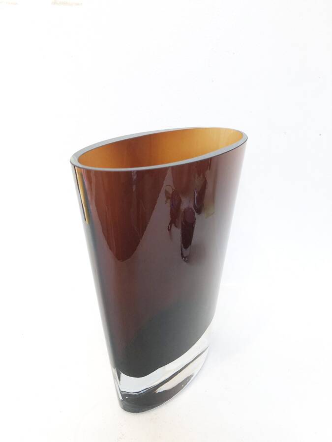 Murano crystal vase, mid-20th century