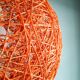 Rope ball hanging lamp, 70s
