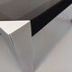 Vintage Italian square dining table by Faleschini for Mariani glass