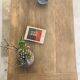 Brutalist coffee table in solid oak