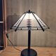 Postmodern black white table lamp art deco style 1980s