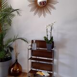 Chromium folding dessert and vintage 70s formica