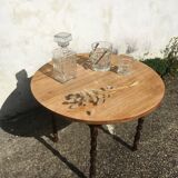 Raw wood coffee table