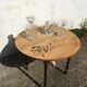 Table basse en bois brut
