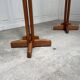 Pair of 1970s coat racks in solid elm
