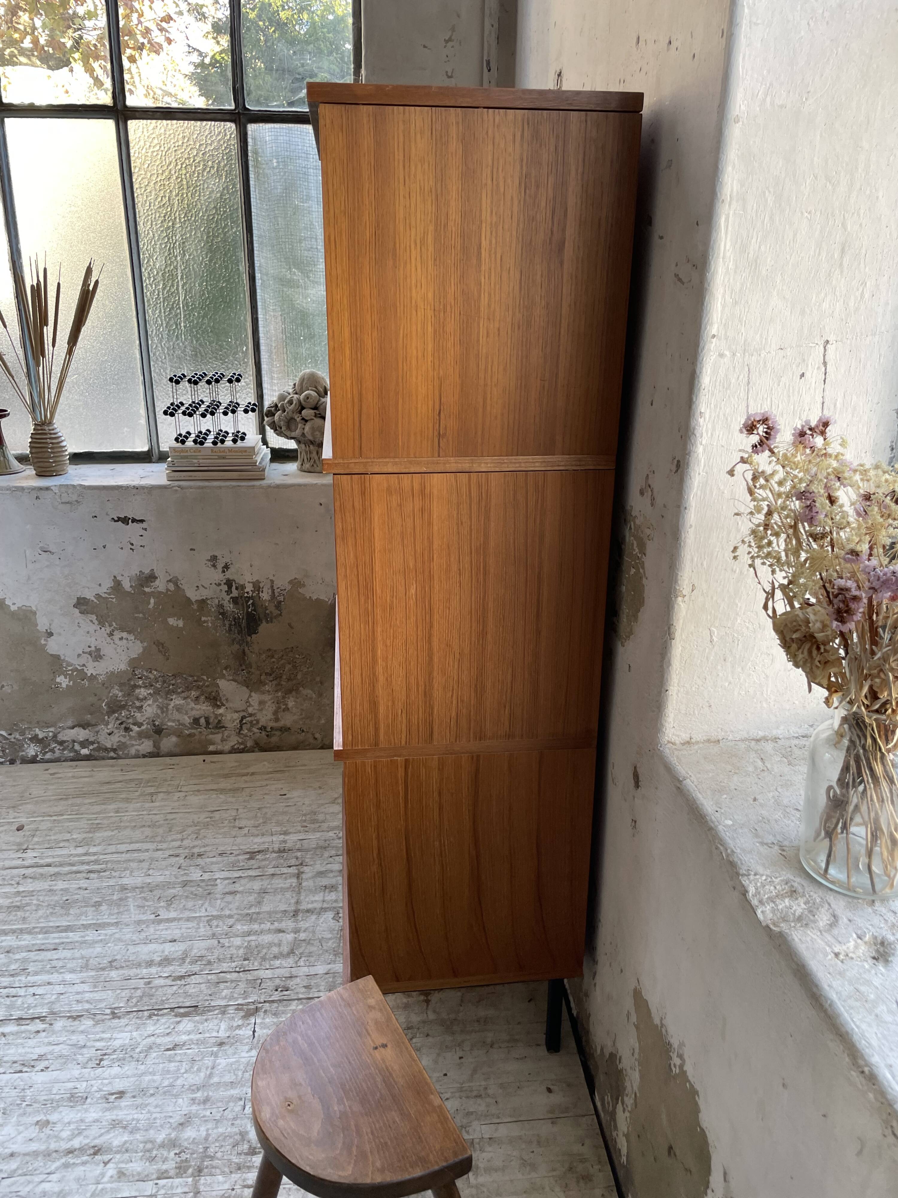 Modernist teak secretary desk, 1950s