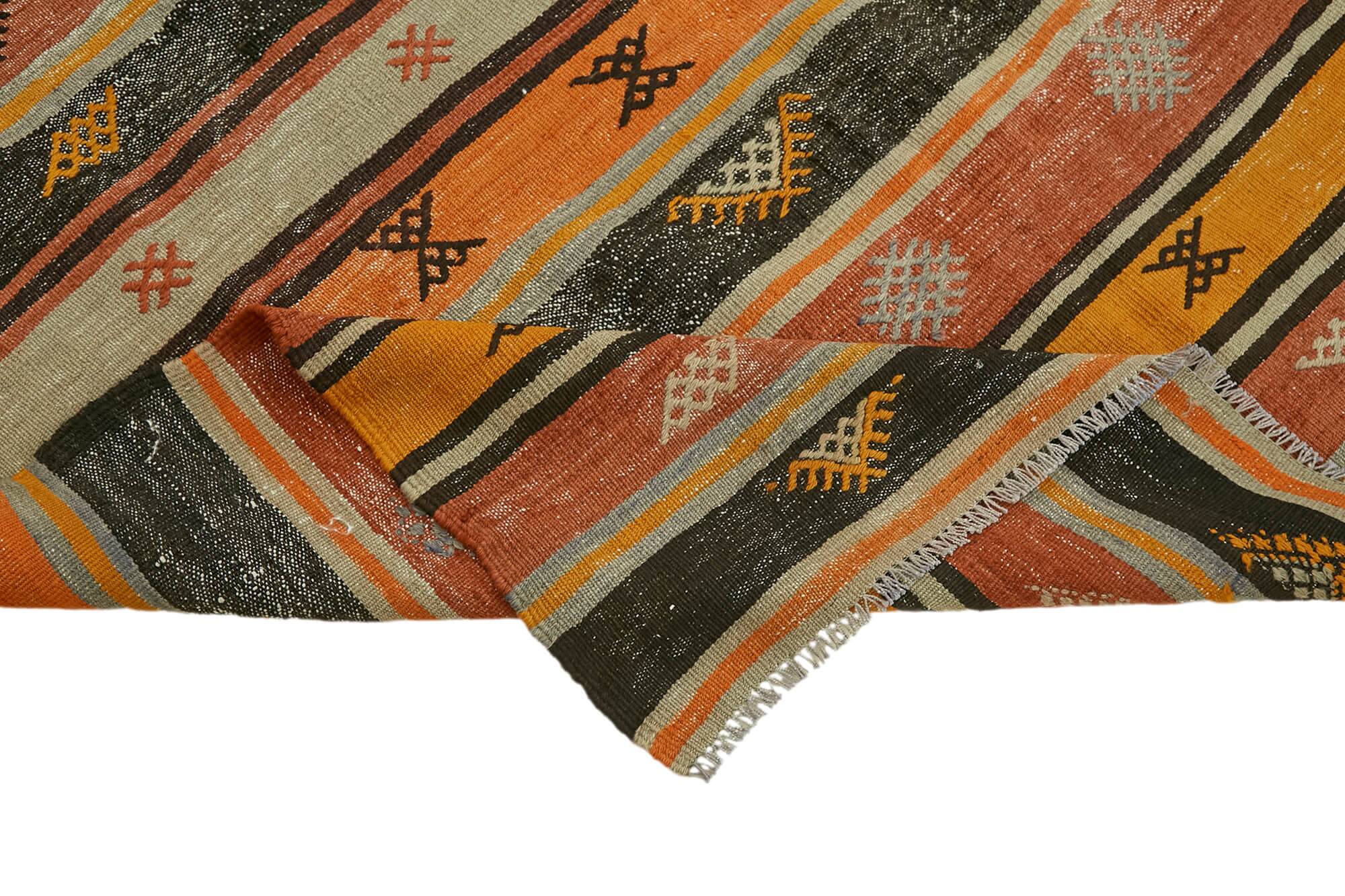Turkish Handmade Vintage Anatolian Kilim 174 cm x 301 cm