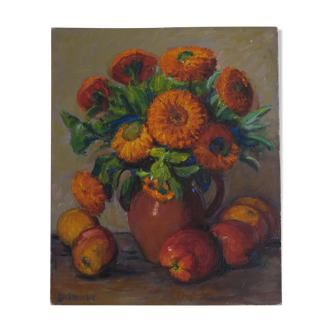 Still life bouquet of worries by Paul Deltombe