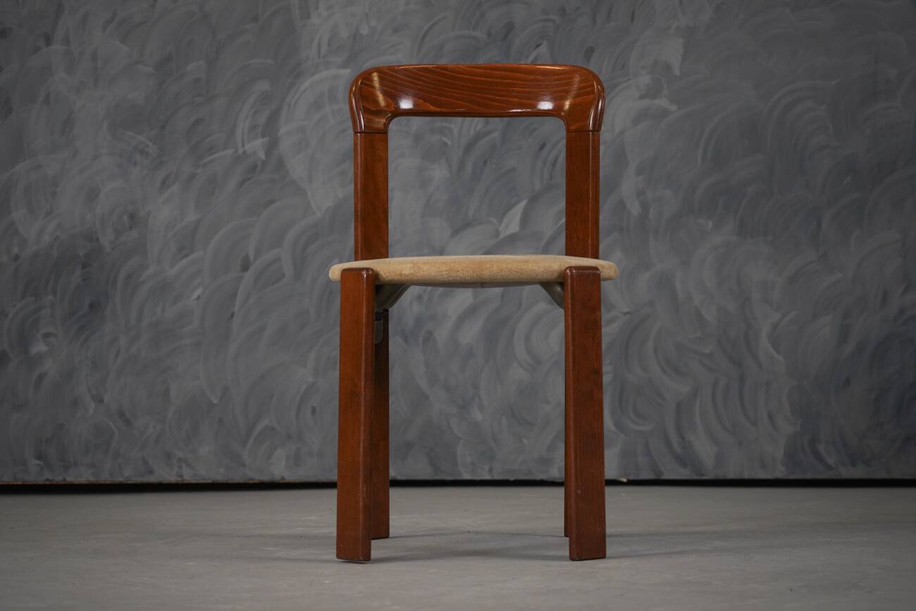 Vintage Hay Rey dining chairs by Bruno Rey for Kush Co, Switzerland 1970s set of 4
