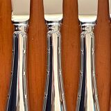 Christofle ribbons, 61-piece flatware set, excellent condition