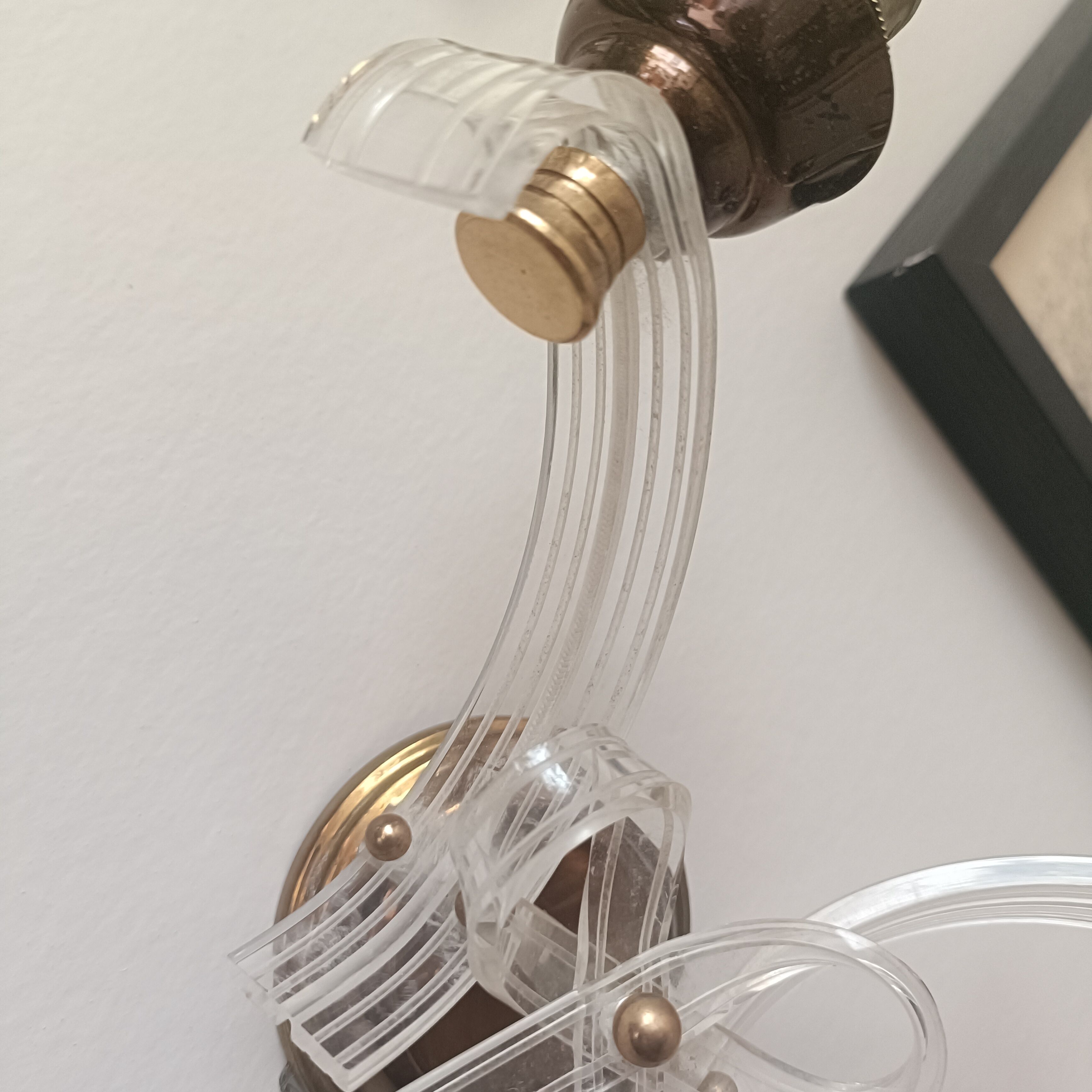 Pair of vintage bow wall lights