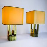 Pair of Regency lamps by Bd Lumica, Italy, 1970