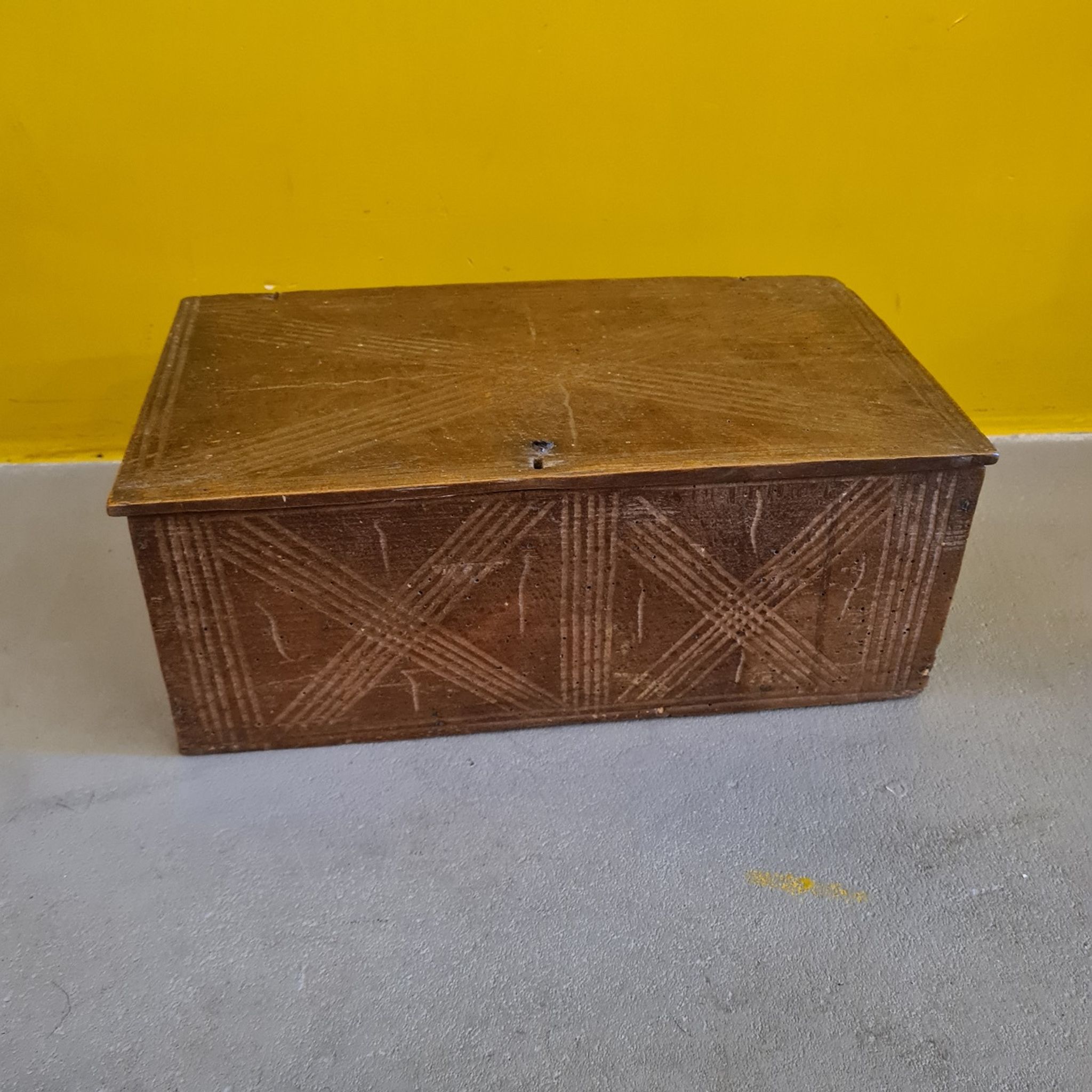Antique French Wooden Box, from the 18th early 19th century.
