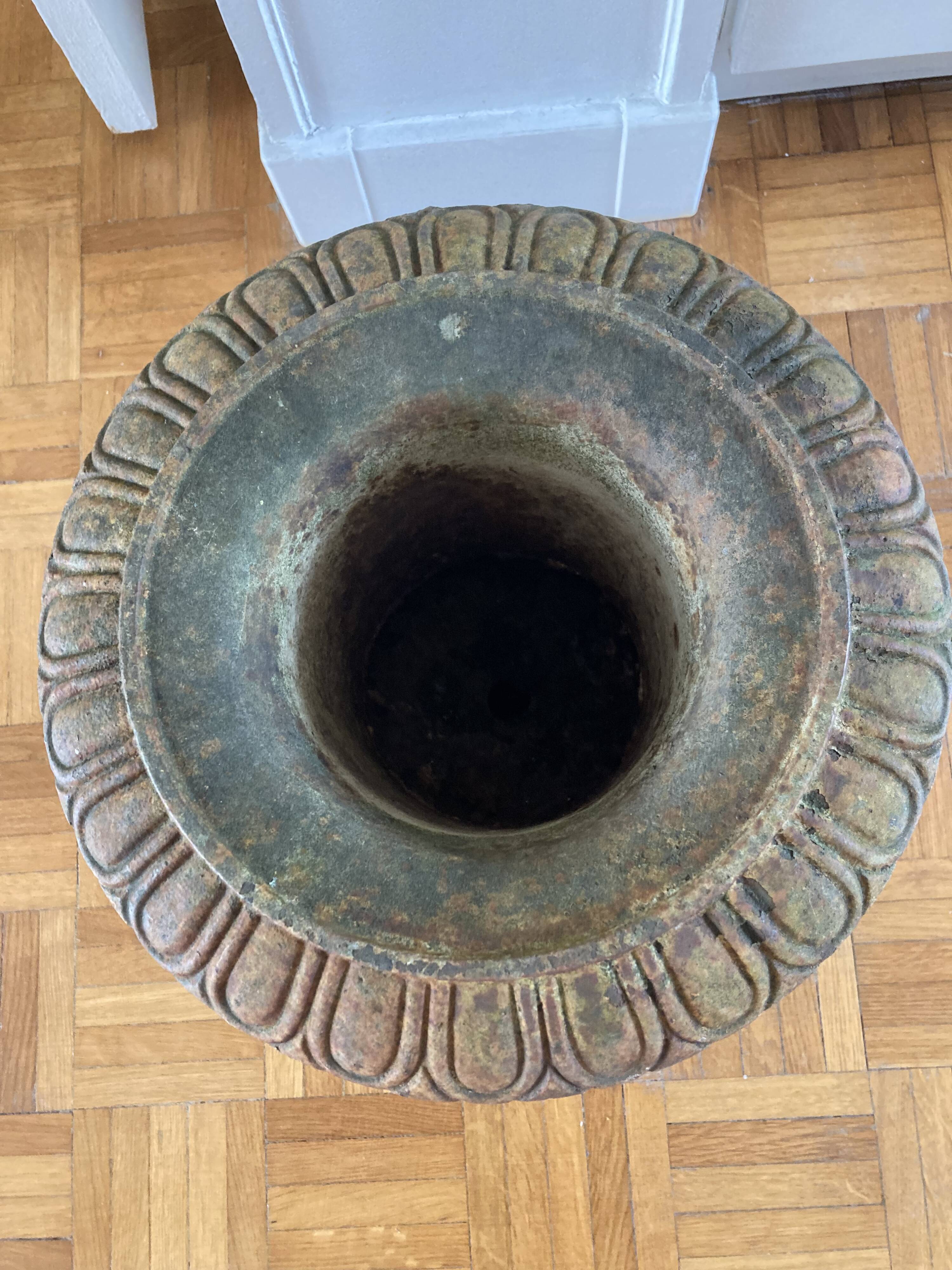 Cast iron Medici vase.